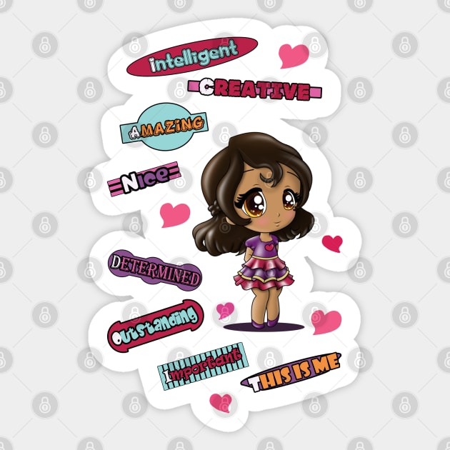 Latina Girl Sticker by treasured-gift